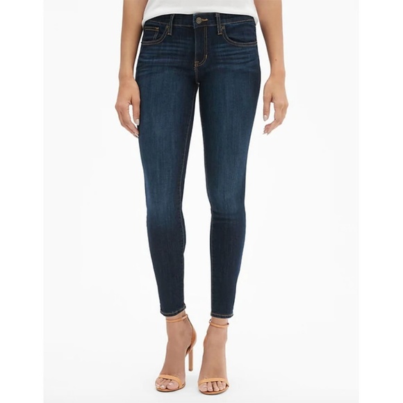 GAP Mid Rise Dark Legging Skimmer Jeans - Picture 2 of 3